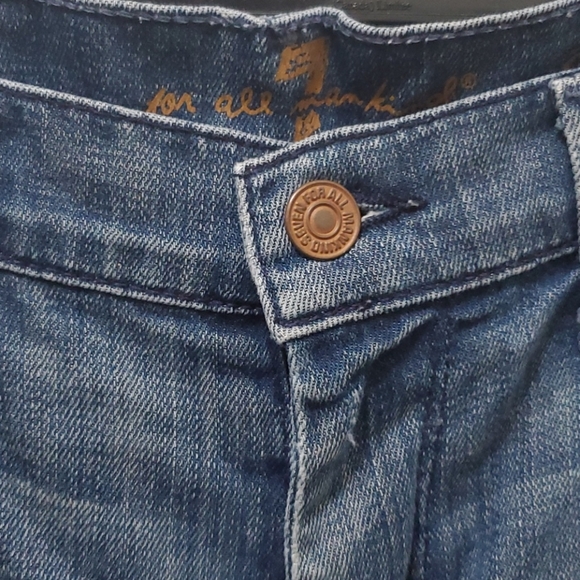 SEVEN FOR ALL MANKIND - CROP GINGER DENIM CAPRI - Picture 9 of 13